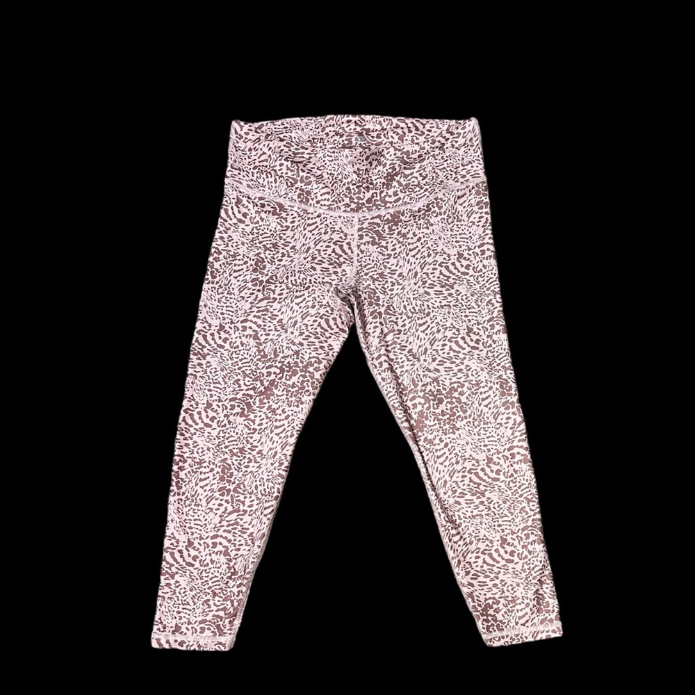 GapFit Women Pink Animal Print Leggings Size L - Picture 3 of 9